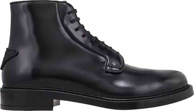 Prada Prada Leather Lace-Up Boots