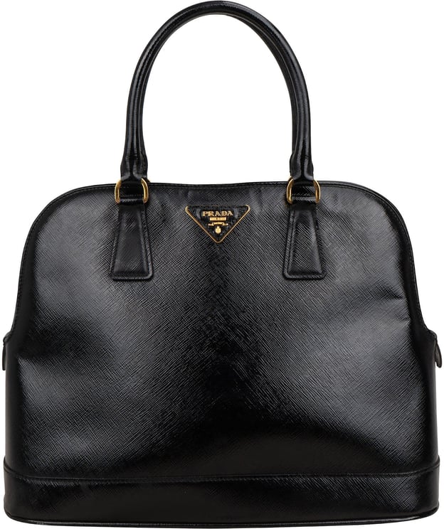 Prada Prada Saffiano Vernis Leather Promenade Handbag