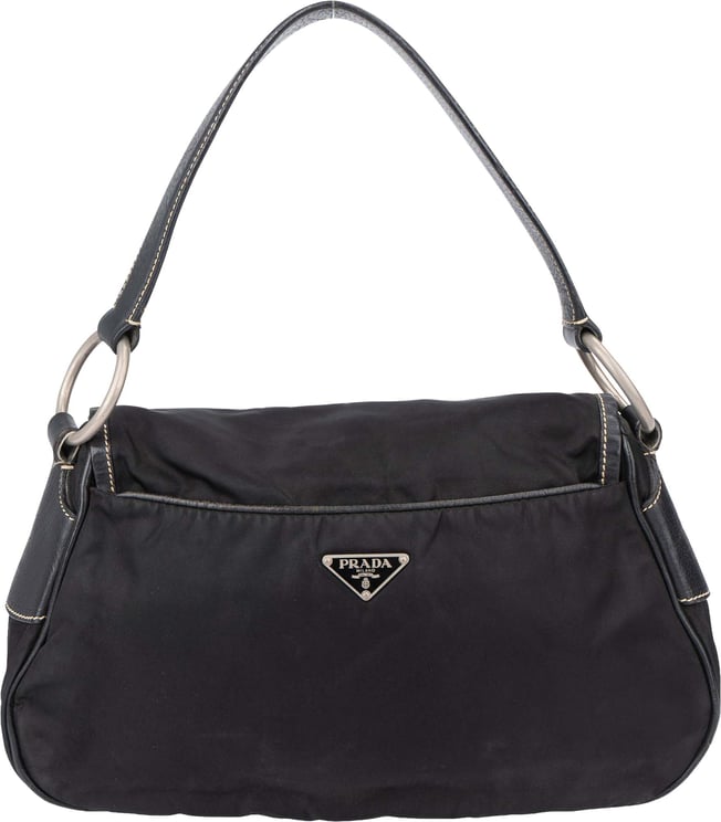 Prada Prada Black Nylon Triangle Handbag