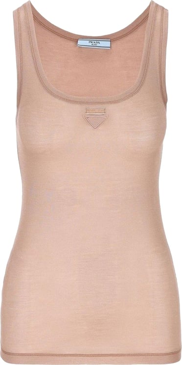 Prada Prada Sleeveless Logo Top