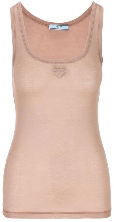 Prada Prada Sleeveless Logo Top