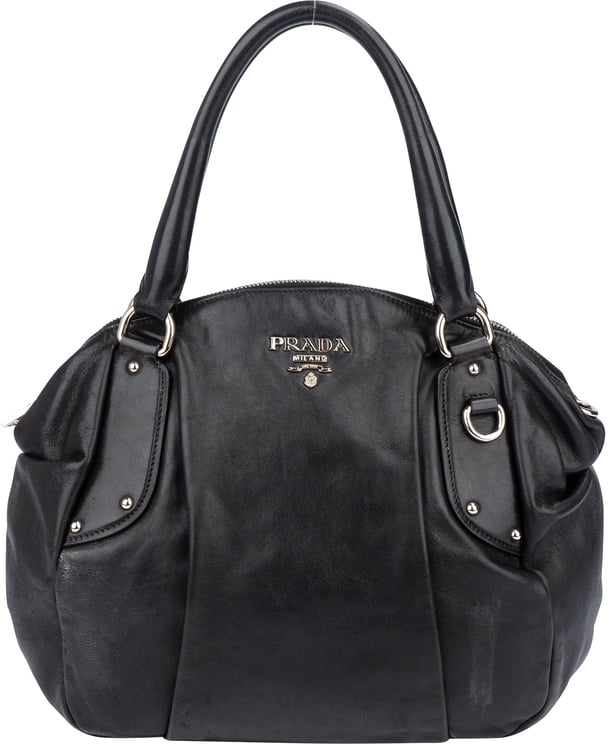 Prada Prada Classic Black Leather Handbag