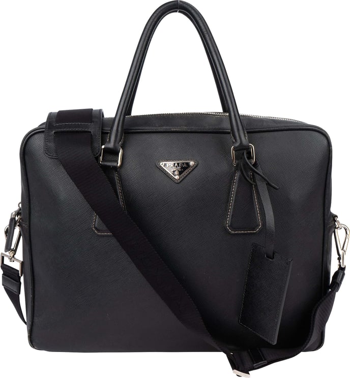 Prada Prada Saffiano Leather Business Handbag