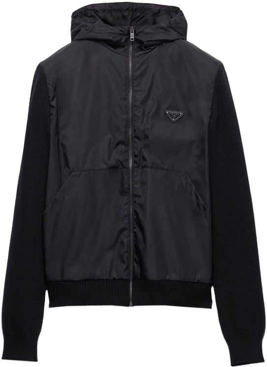 Prada Black Cardigan Wool/Cashmere Re-Nylon Cardigan