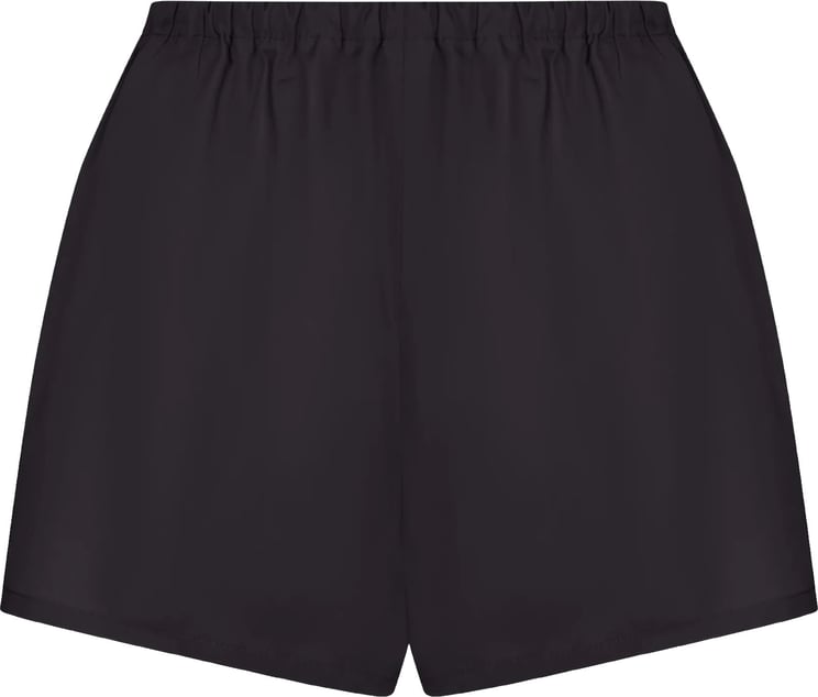 Prada Black Popeline Relaxed Fit Shorts