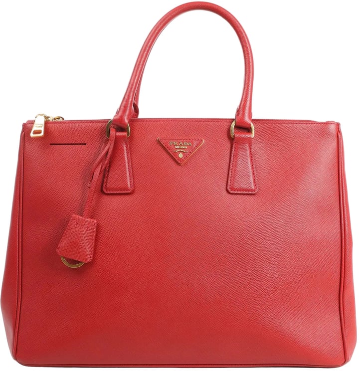 Prada Prada Galleria Saffiano Lux Leather 2Way Handbag in Red