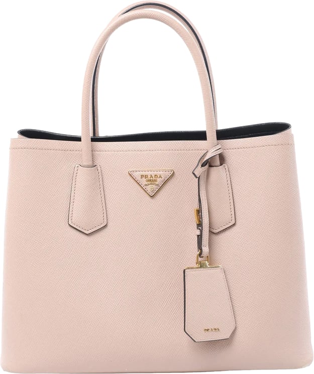 Prada Prada Double Saffiano Leather Handbag in Pink