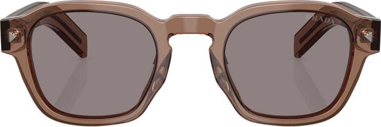 Prada 0pr A16s Translucent Brown Square Frame Sunglasses