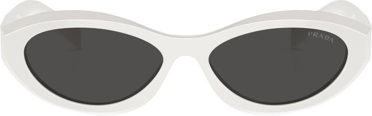 Prada 0pr 26zs Oval White Acetate Sunglasses