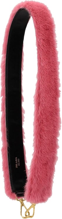 Prada Prada Pink Fur Shoulder Bag