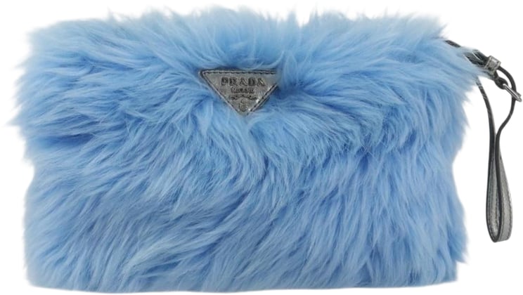 Prada Prada Clutch Faux Fur Oversized