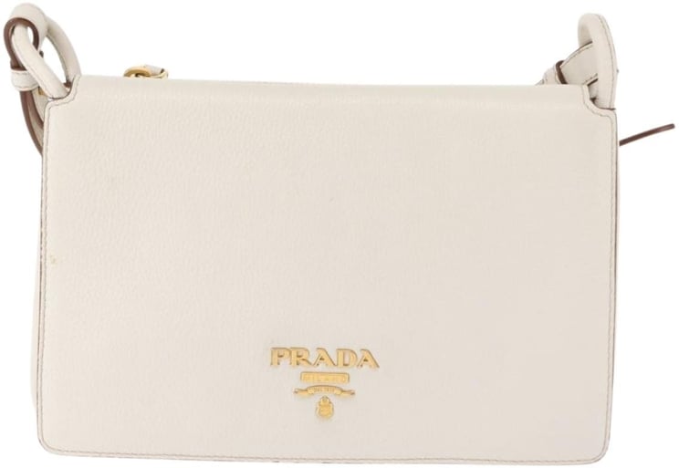 Prada Prada Flap Crossbody Bag Vitello Daino Medium