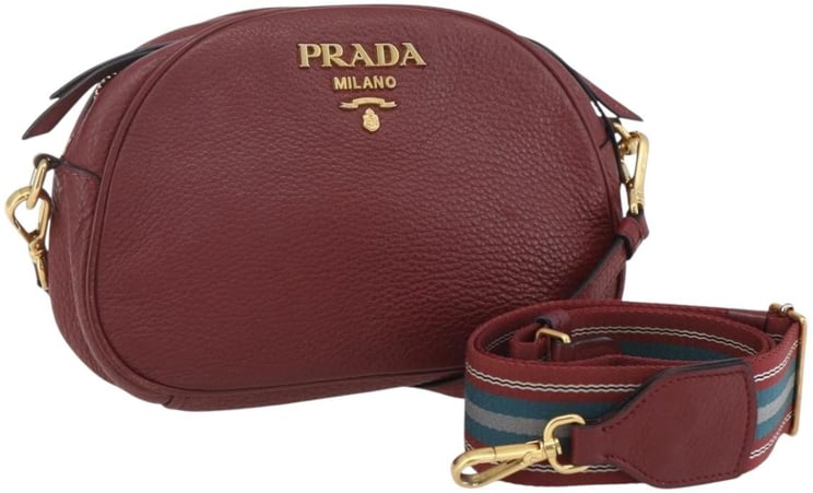 Prada Prada Dual Strap Crossbody Bag Vitello Daino Small