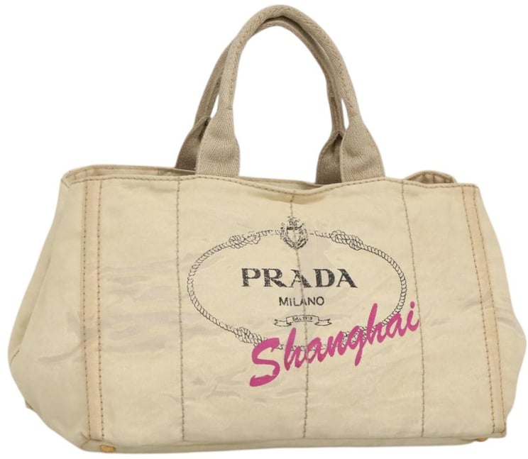 Prada Prada Canapa Convertible Tote Canvas Large