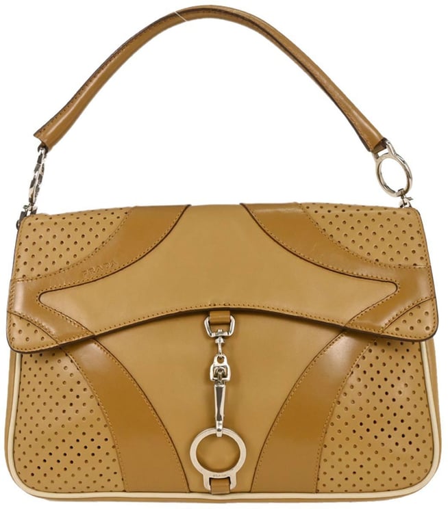 Prada Prada Vitello Drive Handbag Leather