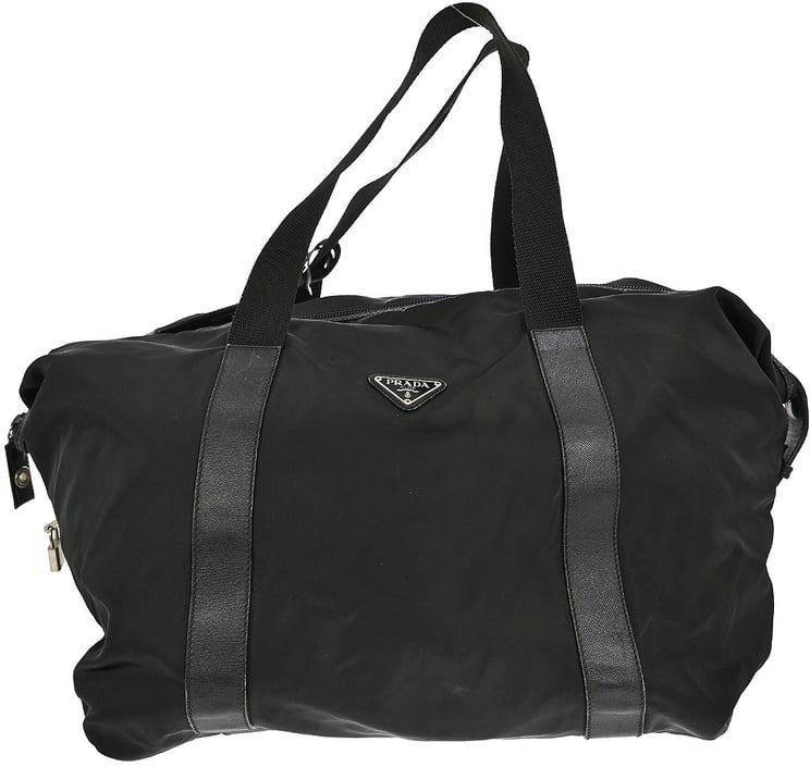 Prada Prada Weekend Duffle Bag Tessuto with Saffiano Leather Large