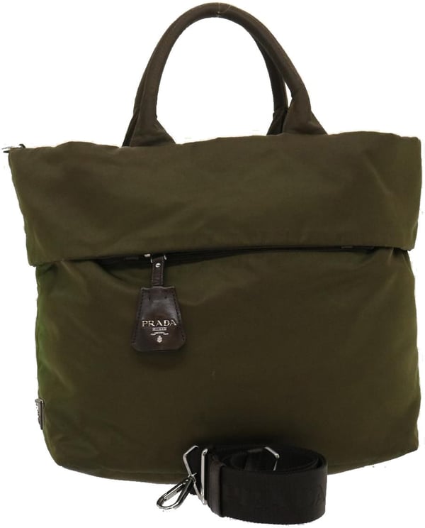 Prada Prada Convertible Double Tote Tessuto Medium