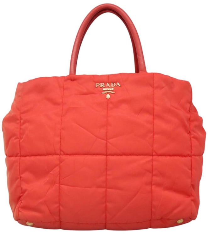 Prada Prada Convertible Tote Quilted Tessuto Medium