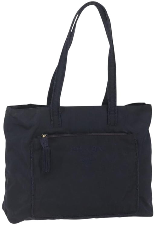 Prada Prada Front Pocket Zip Tote Tessuto Medium