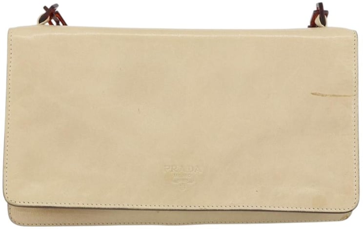 Prada Prada Flap Shoulder Bag Leather Small