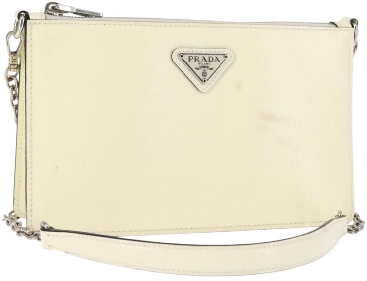 Prada Prada Chain Crossbody Bag Vernice Saffiano Leather