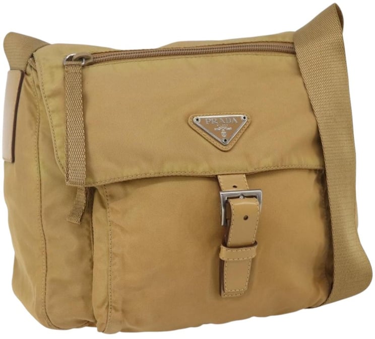 Prada Prada Buckle Messenger Bag Tessuto Medium