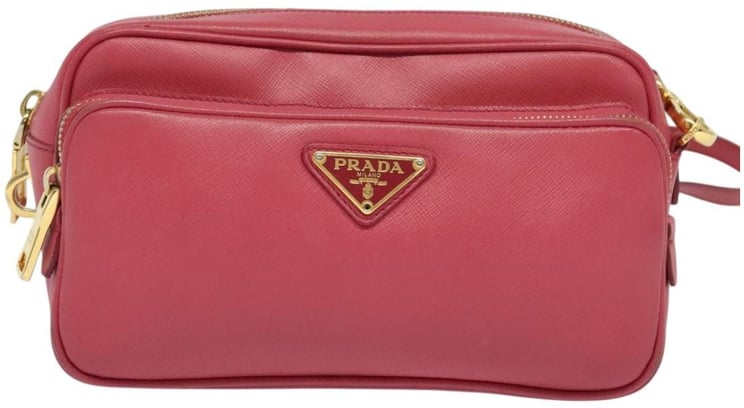 Prada Prada Front Pocket Crossbody Bag Saffiano Leather Small