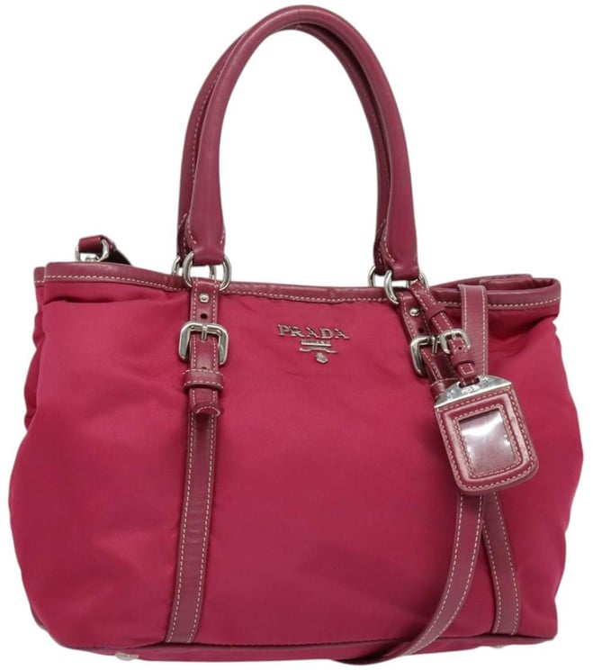 Prada Prada Convertible Belted Hobo Tessuto with Leather Medium