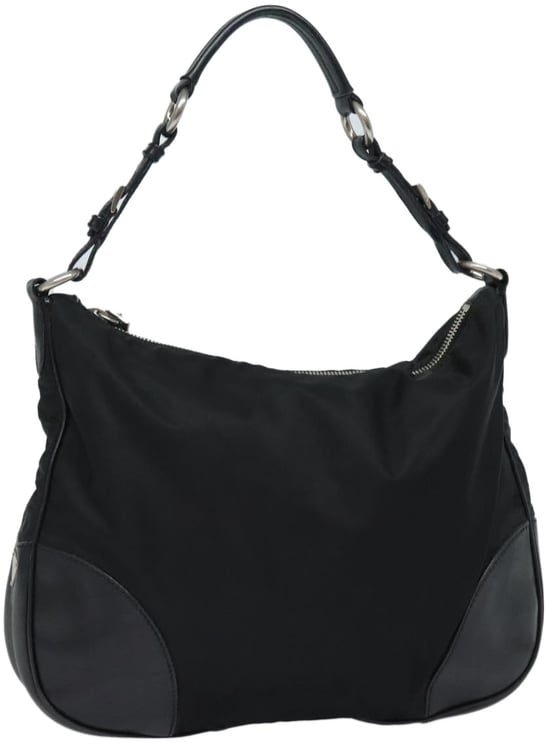 Prada Prada Zip Hobo Tessuto with Leather Large