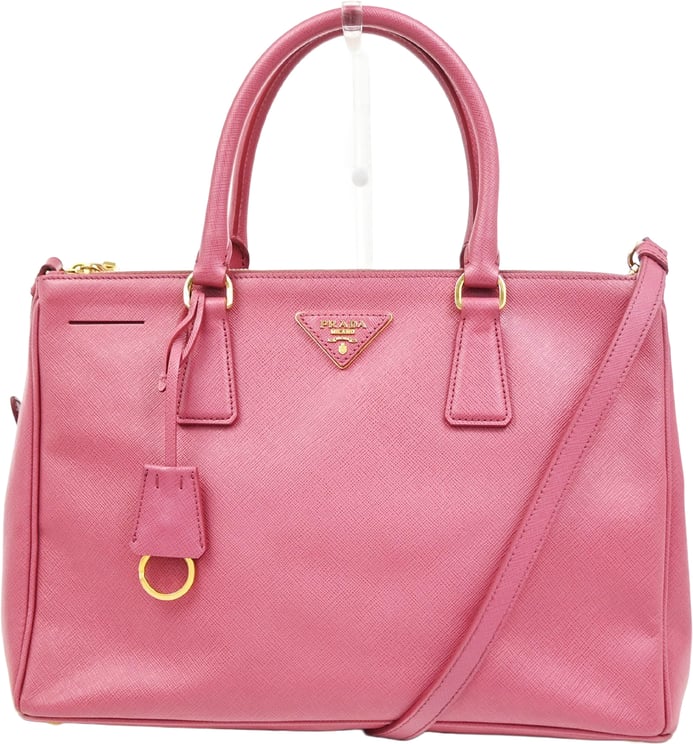 Prada Prada Double Zip Lux Convertible Tote Saffiano Leather XL