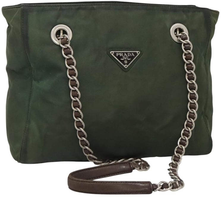 Prada Prada Vintage Chain Tote Tessuto Medium