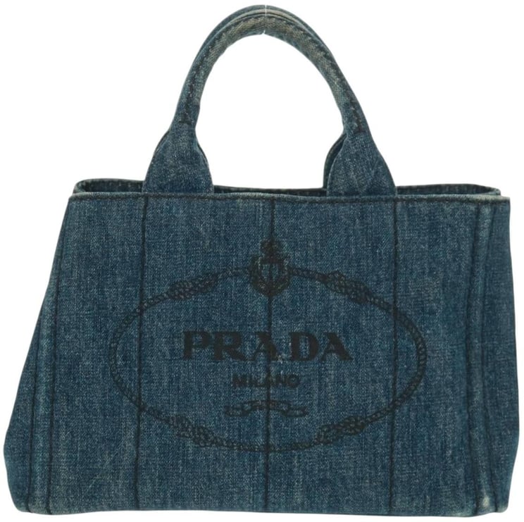 Prada Prada Canapa Tote Denim Small