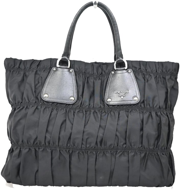 Prada Prada Gaufre Shopping Tote Tessuto Large
