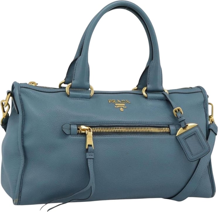 Prada Prada Front Zip Convertible Satchel Vitello Phenix Medium