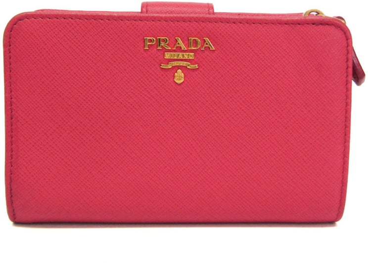 Prada Prada Tab Bifold Wallet Saffiano Leather Long