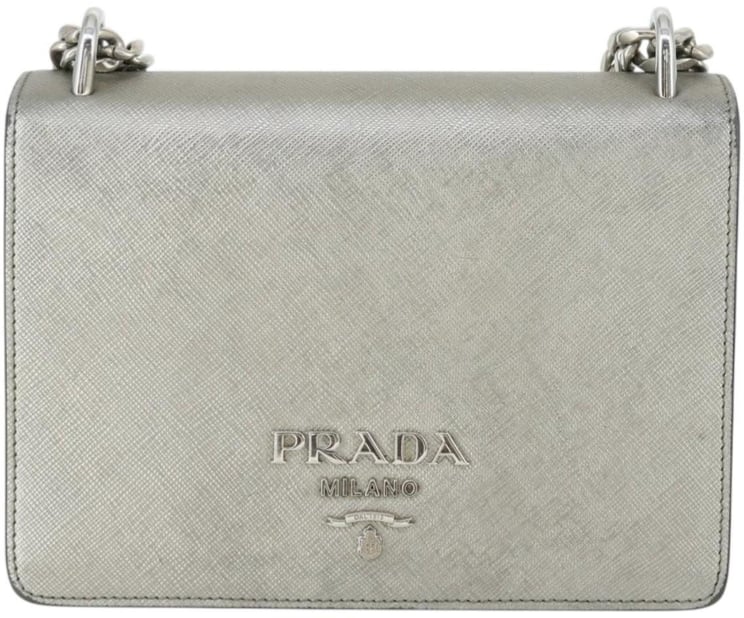 Prada Prada Chain Flap Bag Saffiano Leather Small