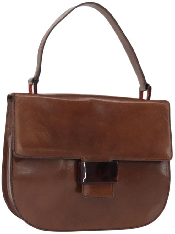 Prada Prada Madras Handbag Leather