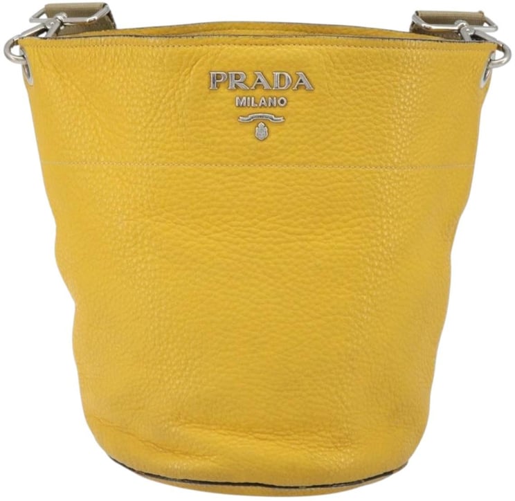 Prada Prada Bucket Messenger Bag Vitello Daino Small
