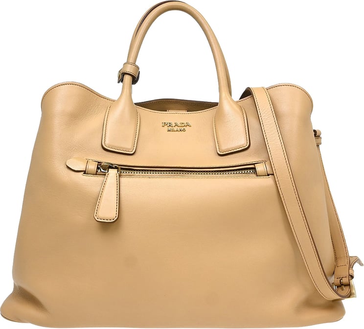Prada Prada Shopping Tote Cervo Leather Large