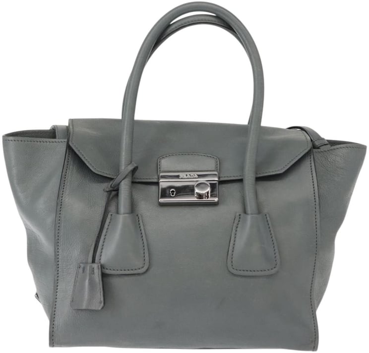 Prada Prada Twin Pocket Lock Flap Tote Glace Calf Small