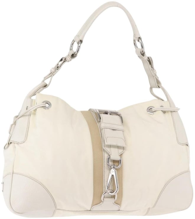 Prada Prada Re-Edition 2002 Moon Handle Bag Re-Nylon and Leather