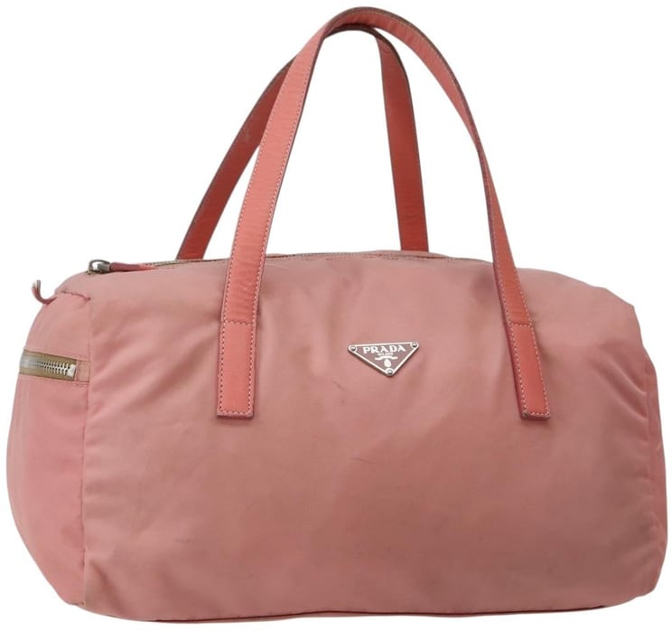 Prada Prada Side Pocket Bauletto Bag Nylon with Leather Small