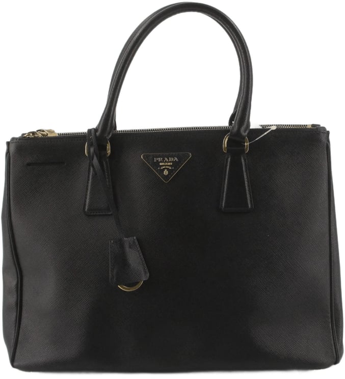 Prada Prada Galleria Double Zip Tote Leather Medium