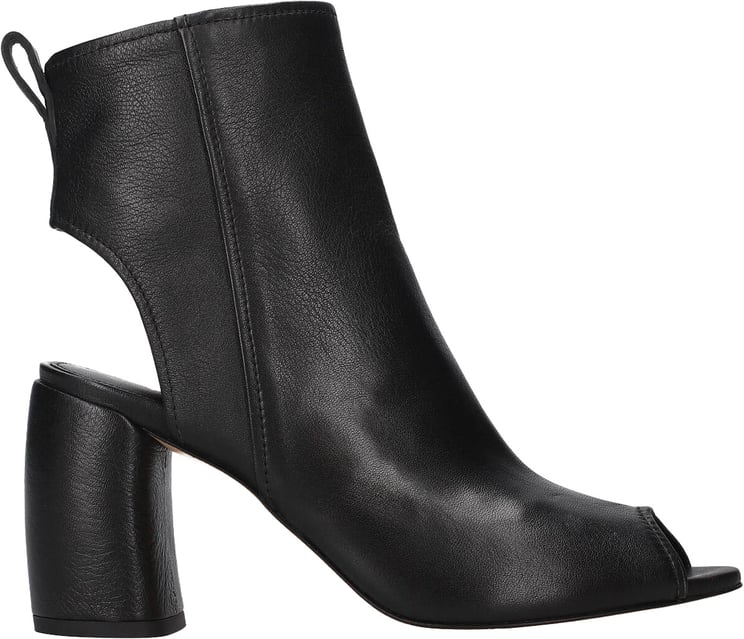 Premiata Boots ajourées noir talon incurvé Premiata Femme M7379