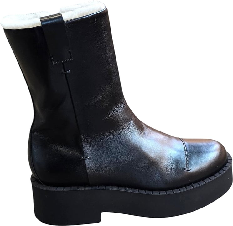 Premiata Bottines noires plateau fourrées Premiata Femme M6827