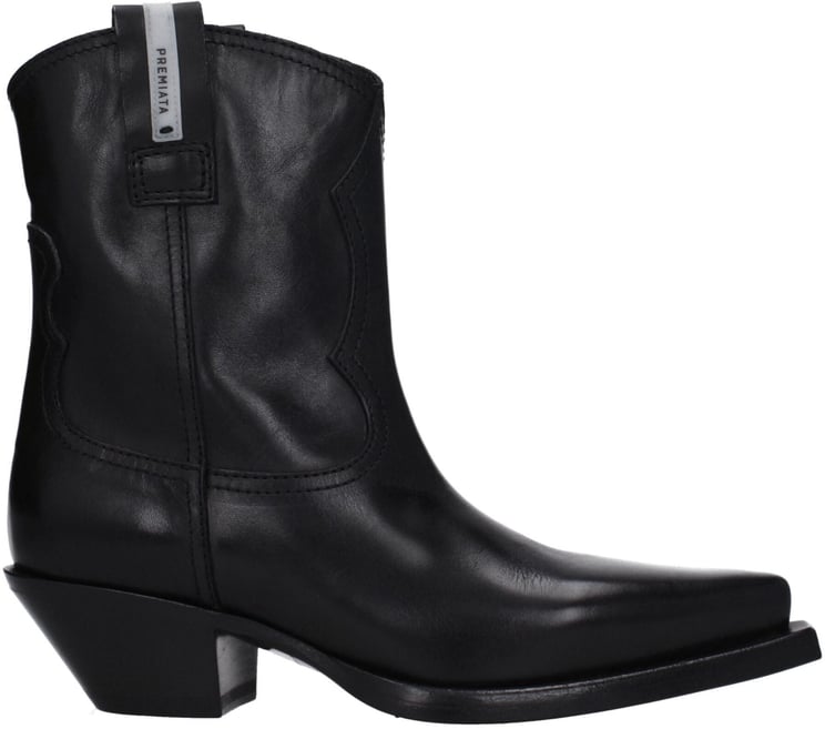 Premiata Premiata Black Leather Ankle Boots