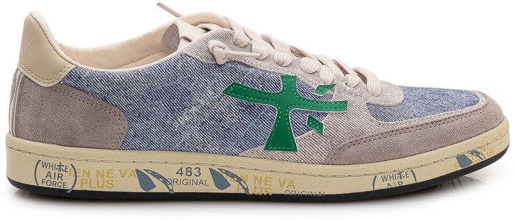Premiata Sneakers Bsktclay in Denim e Suede