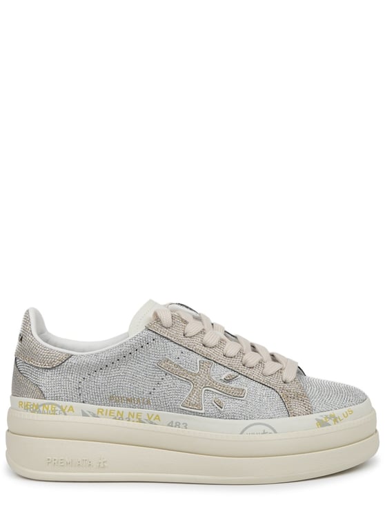 Premiata Claudia Textured Upper Cushioned Sneakers