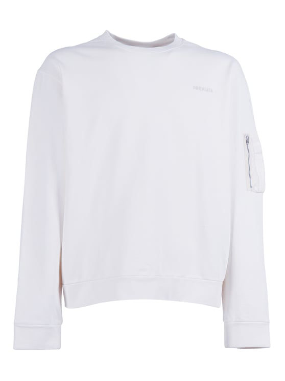 Premiata White Wulfenita Cropped Sweatshirt