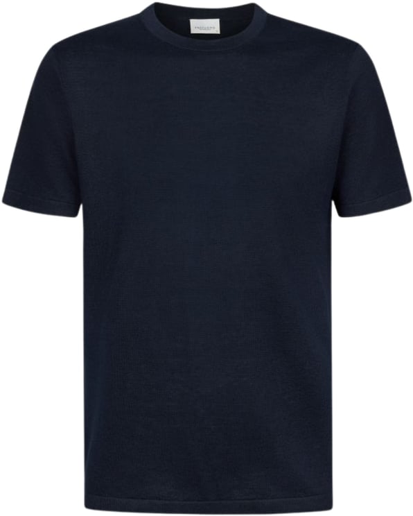 Profuomo Profuomo T-shirt Crew Neck Ss T-shirts Donkerblauw Ppxt10006